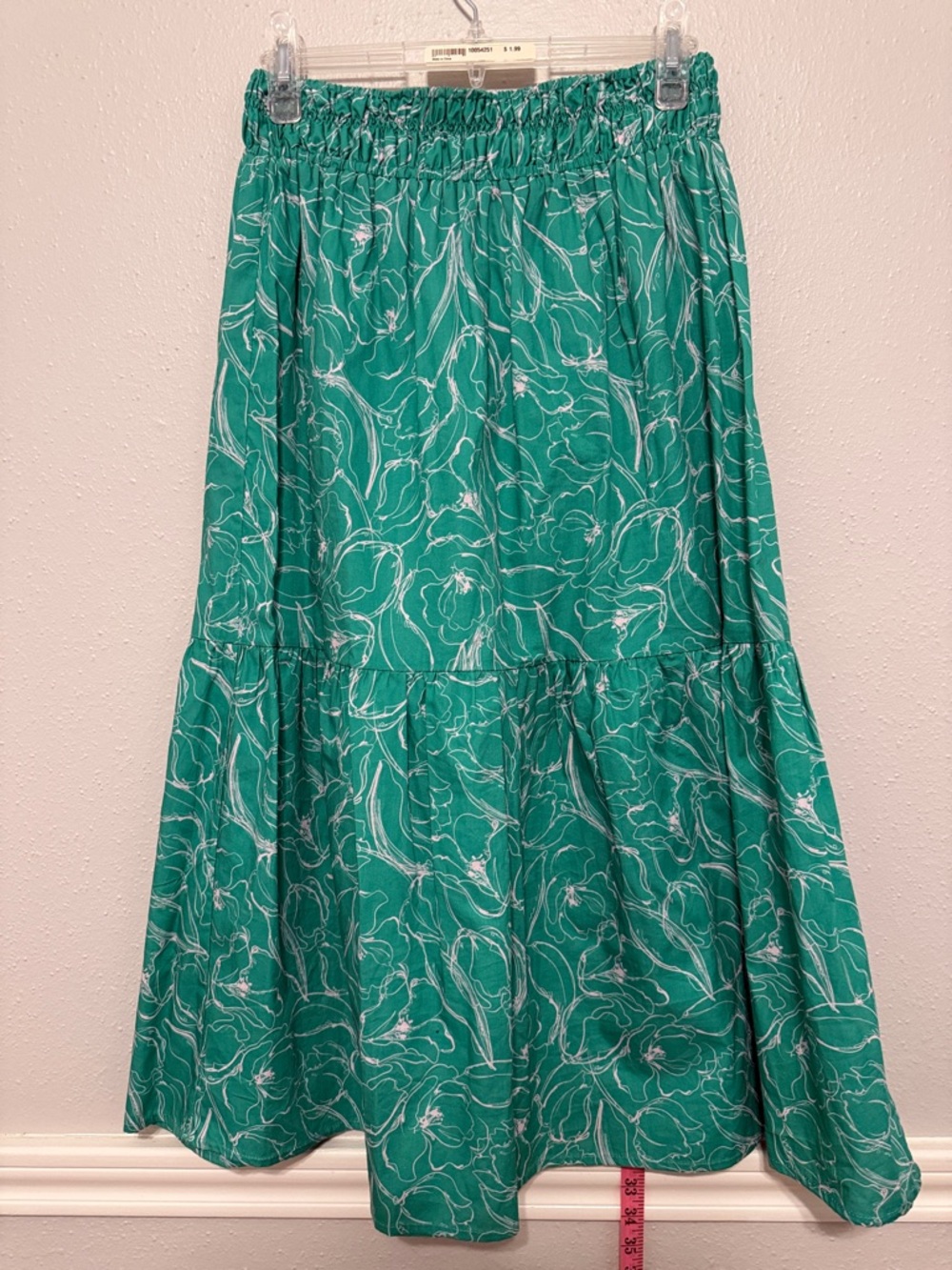 Greylin Thea Smocked Waist Midi Skirt